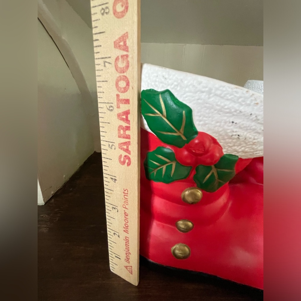 Vintage Kitschy Christmas Santa Boot Planter Set❤️🎄🌿 - Picture 14 of 15
